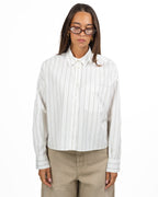 Camicia a Righe con Stampa Floreale sulla Schiena - Weekend Max Mara
