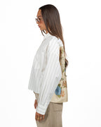 Camicia a Righe con Stampa Floreale sulla Schiena - Weekend Max Mara