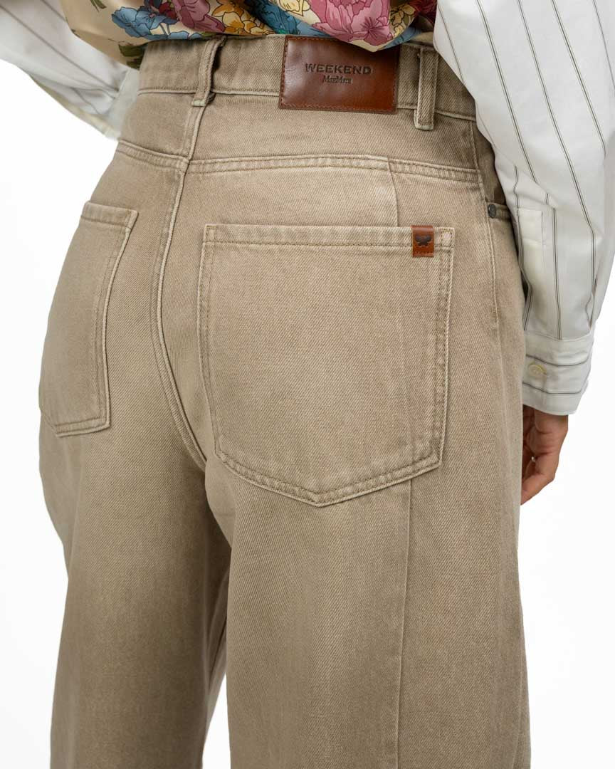 Jeans Wide-Leg In Denim Di Cotone - Weekend Max Mara