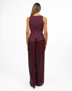 Tuta Intera Elegante Bordeaux - Rinascimento