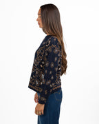 Maglione Blu in Fantasia - Pennyblack