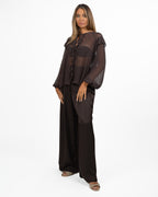 Camicia in Chiffon con Volant e Laccetto - Marella