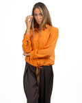 Camicia Arancio con Coulisse - Pennyblack