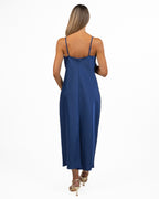 Abito Slip Dress in Satèn con Coprispalle Mantella - Berti Mode Collection