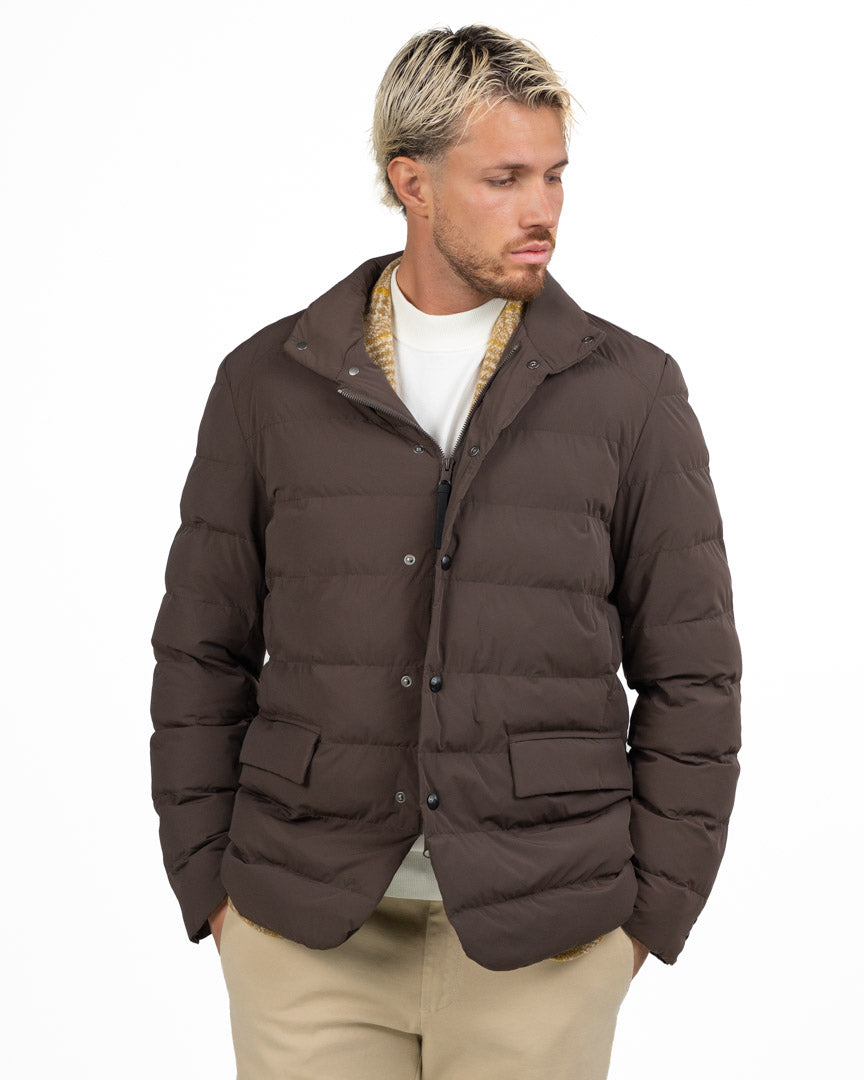 Giubbotto Piumino Marrone - Atpco