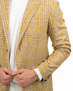 Giacca a Quadri Giallo Senape - ATPCO