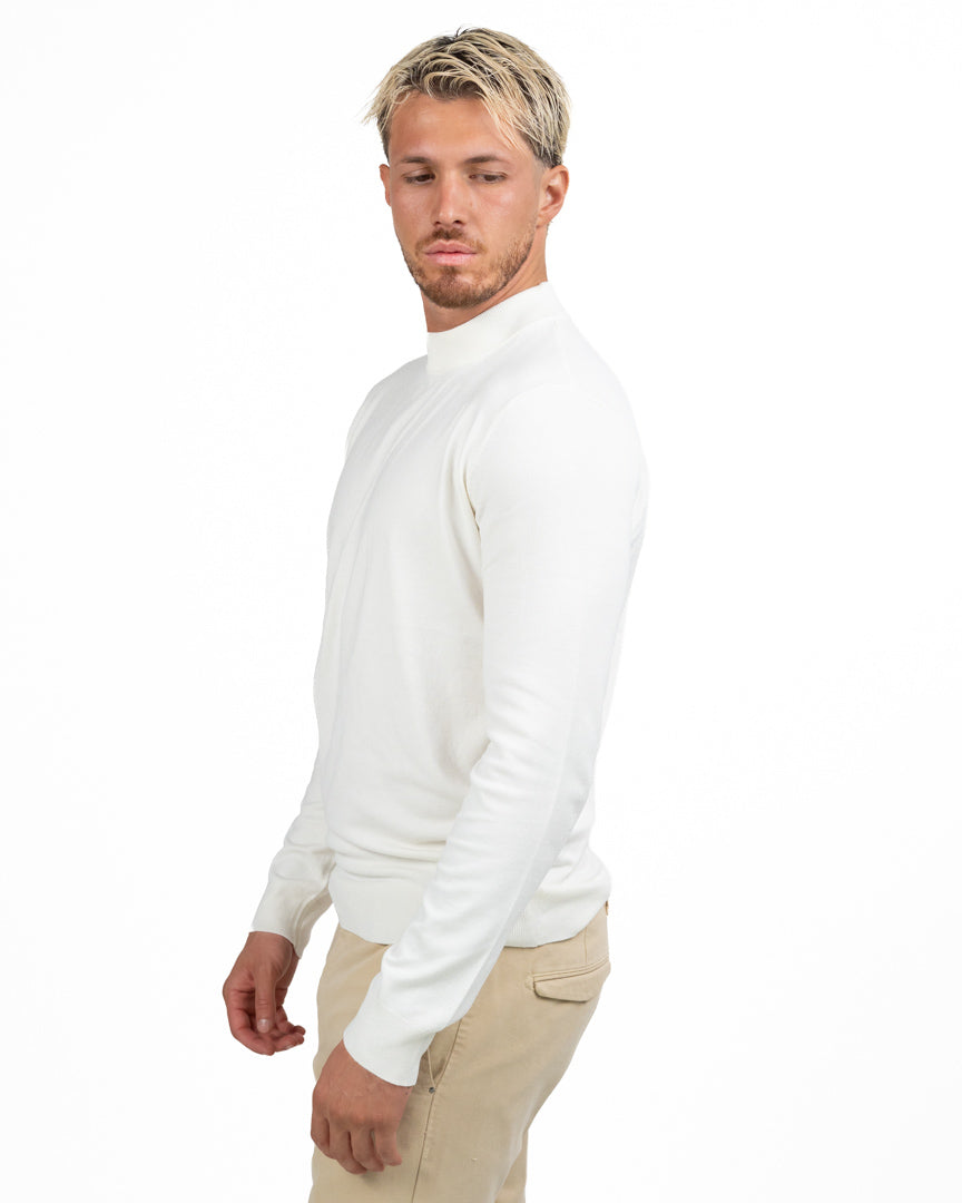 Maglione Lupetto In Maglia Fine - Roy Roger's