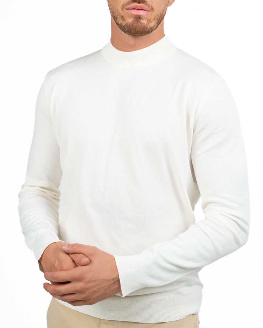 Maglione Lupetto In Maglia Fine - Roy Roger's