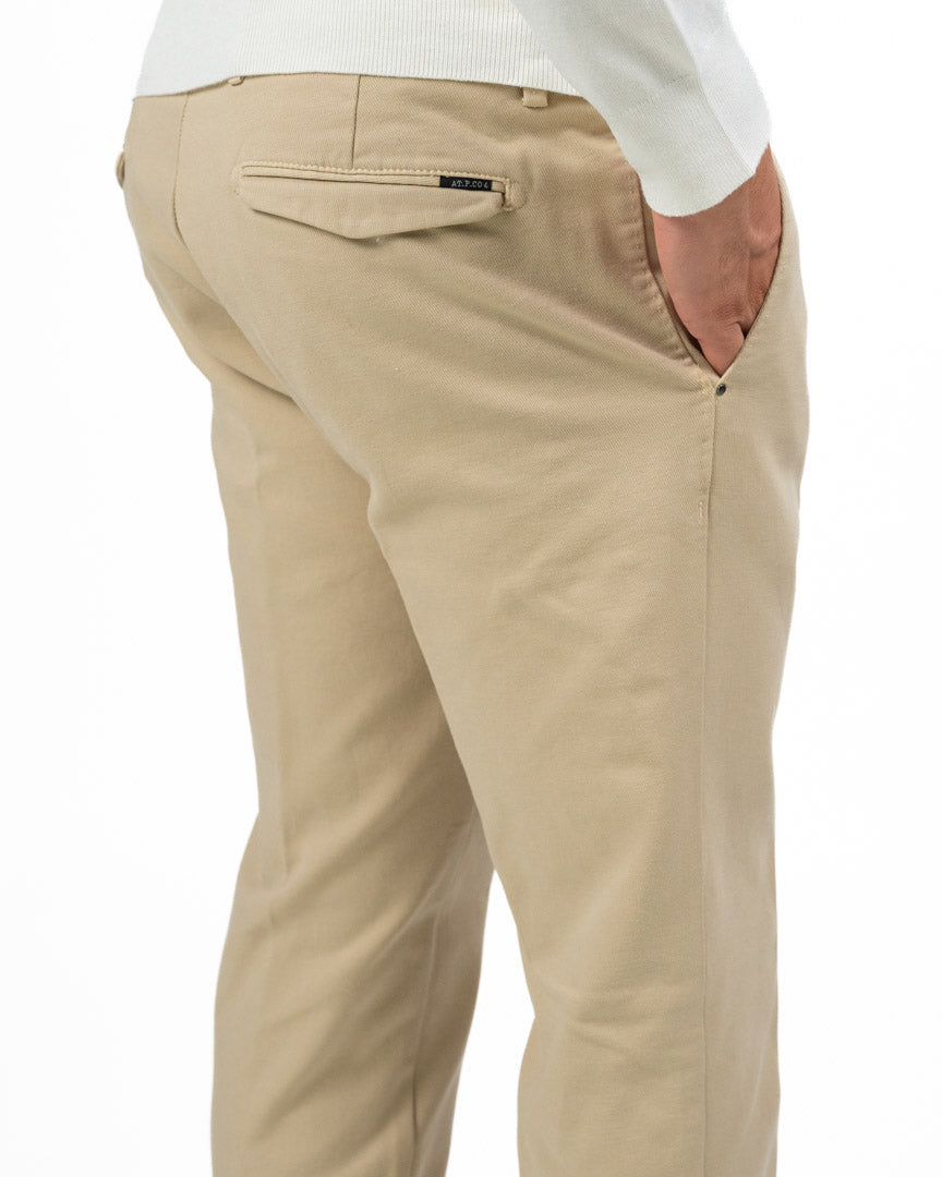 Pantaloni Chino Con Risvolto - AT.P.CO