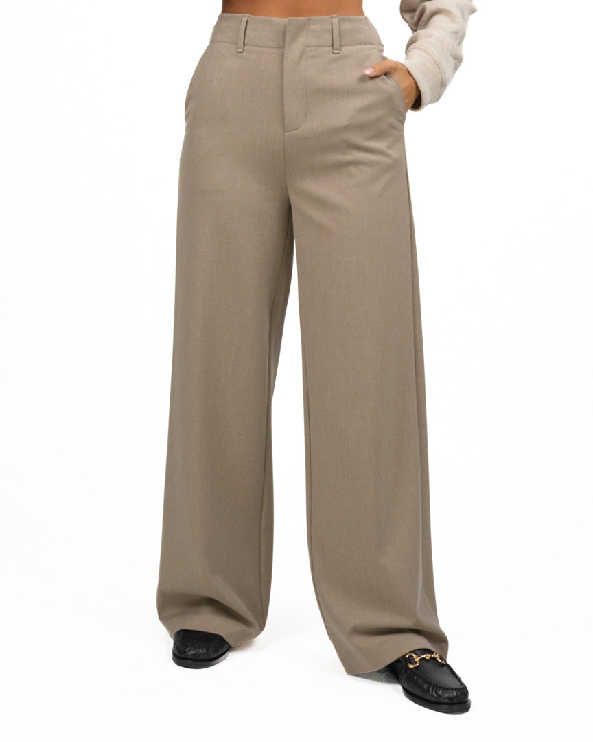 Pantaloni Wide Leg con Dettaglio Fibbia - ELEH