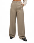 Pantaloni Wide Leg con Dettaglio Fibbia - ELEH