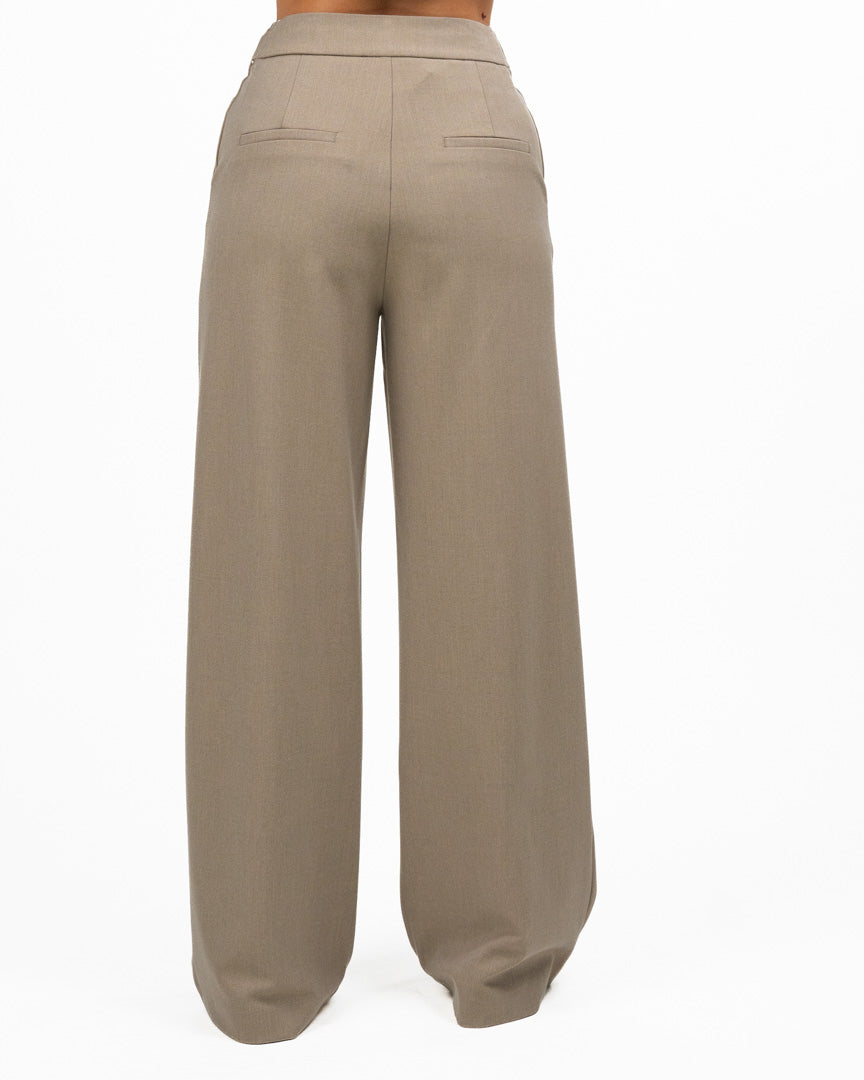 Pantaloni Wide Leg con Dettaglio Fibbia - ELEH