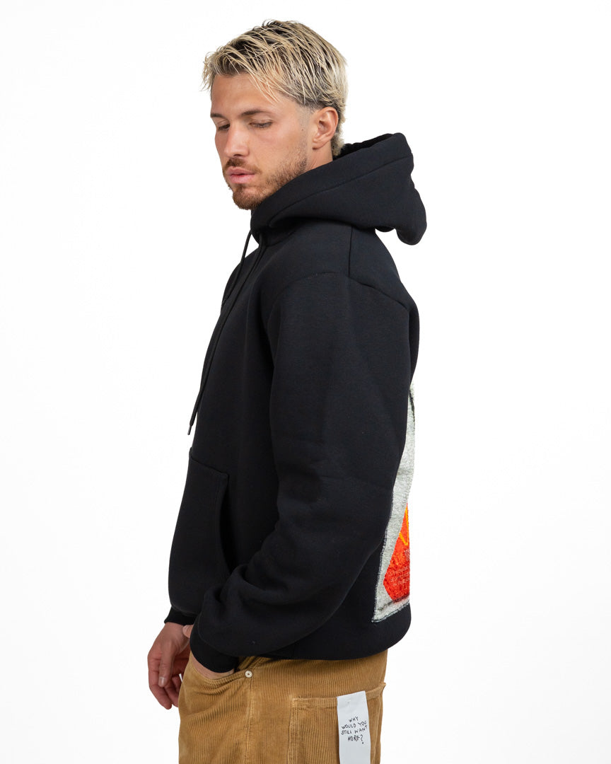 Felpa Hoodie con Maxi Patch Back - Bastille