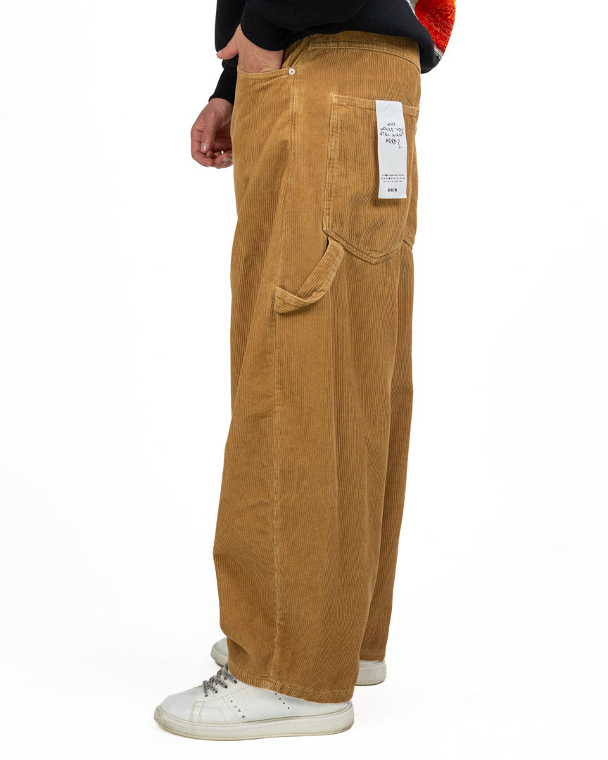Pantalone Carpenter in Velluto a Costine Cammello - Berna