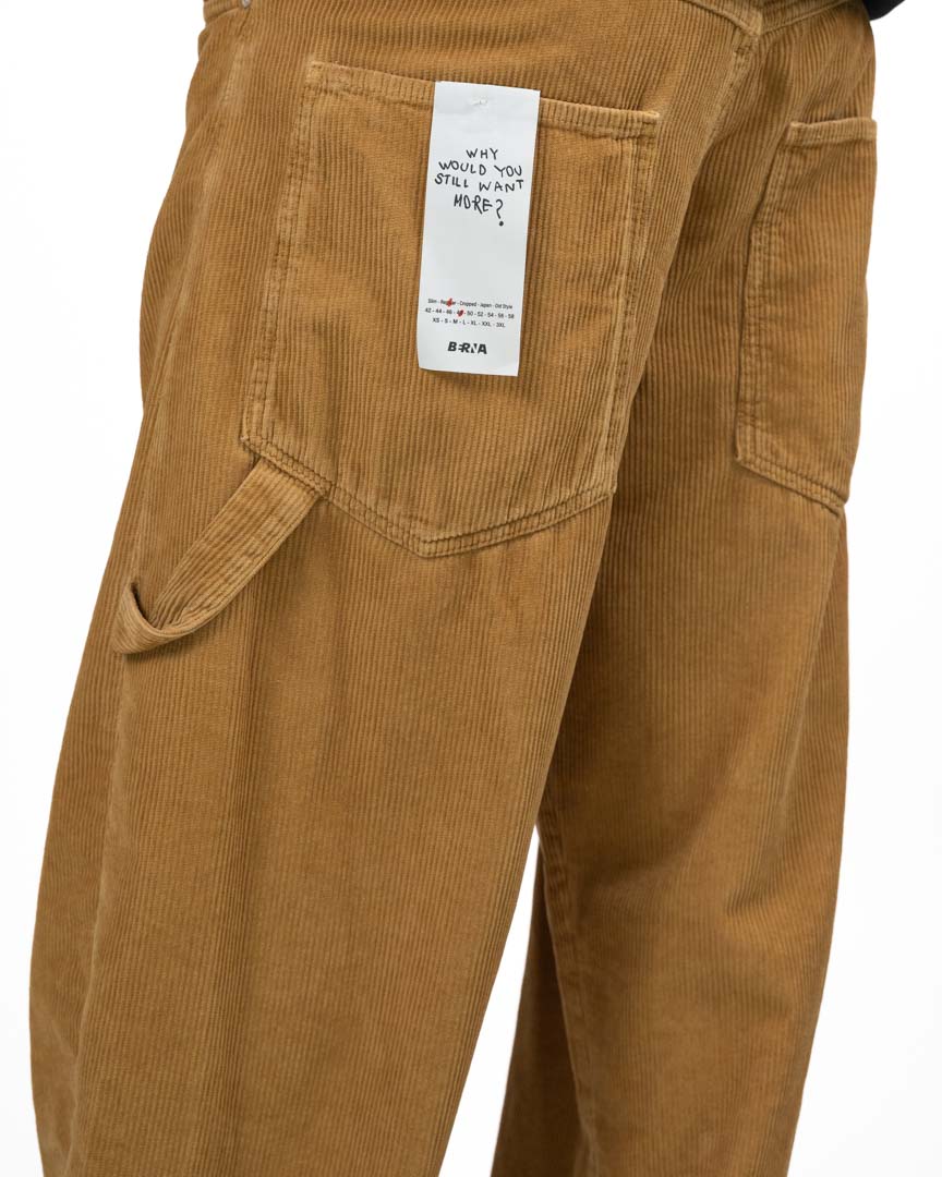 Pantalone Carpenter in Velluto a Costine Cammello - Berna