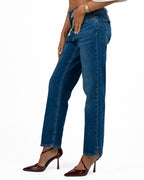 Jeans Straight Fit con Spacco al Fondo - Pennyblack