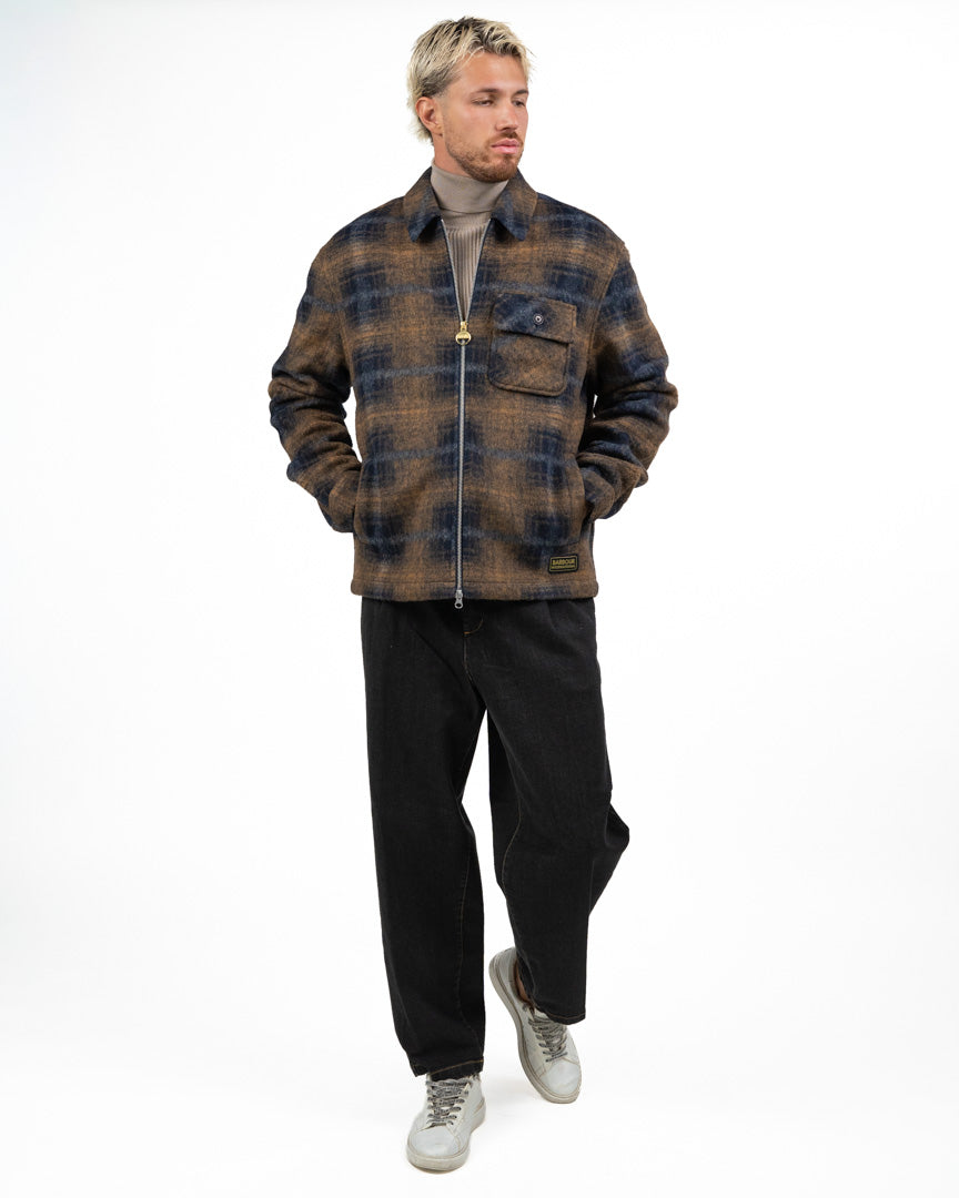 Overshirt a Quadri Blu e Beige - Barbour