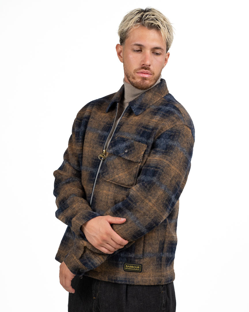 Overshirt a Quadri Blu e Beige - Barbour