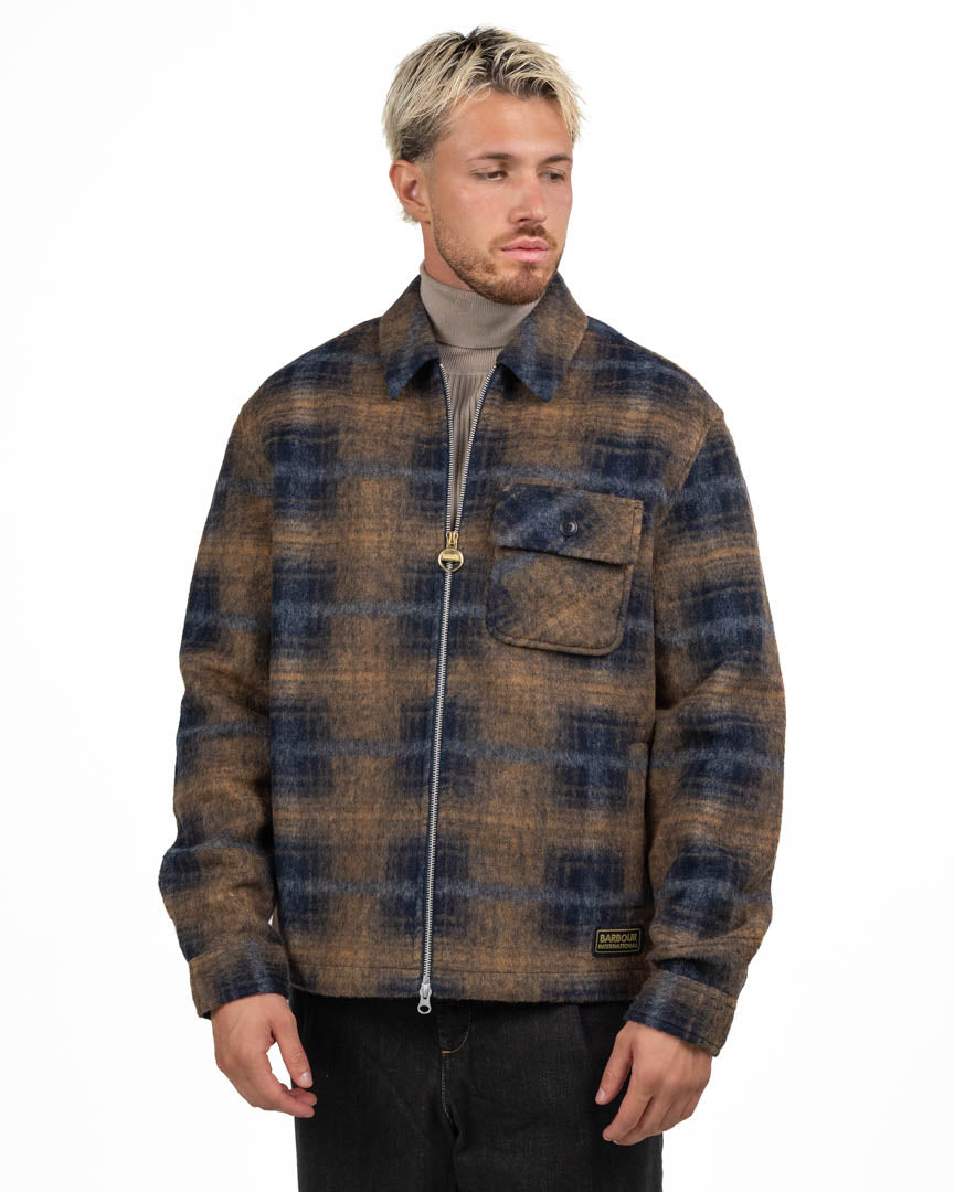 Overshirt a Quadri Blu e Beige - Barbour