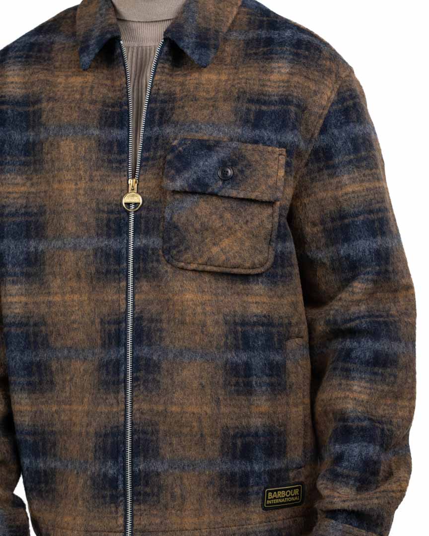 Overshirt a Quadri Blu e Beige - Barbour