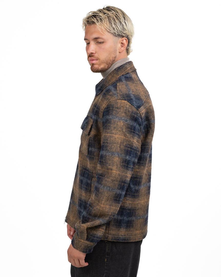 Overshirt a Quadri Blu e Beige - Barbour