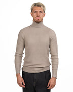 Maglione Collo Alto a Costine Mastice - Antony Morato