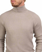 Maglione Collo Alto a Costine Mastice - Antony Morato