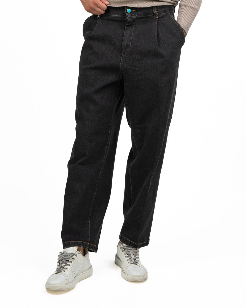 Jeans Baggy Tailored con Pinces - Berna