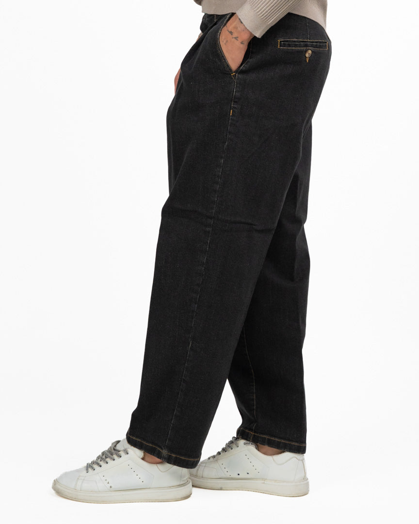 Jeans Baggy Tailored con Pinces - Berna