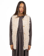 Gilet in Maglia Frangiata con Paillettes - Twinset