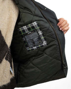 Giubbotto In Cotone Cerato Con Colletto In Teddy - Barbour