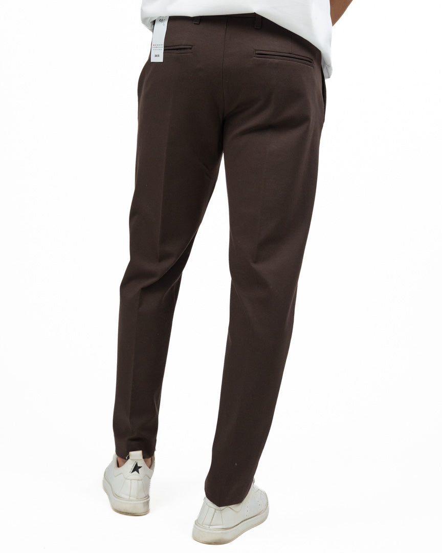 Pantalone Slim Fit Marrone - Berna