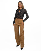 Cardigan Cropped in Maglia Traforata con Morsetti Gold - Elisabetta Franchi