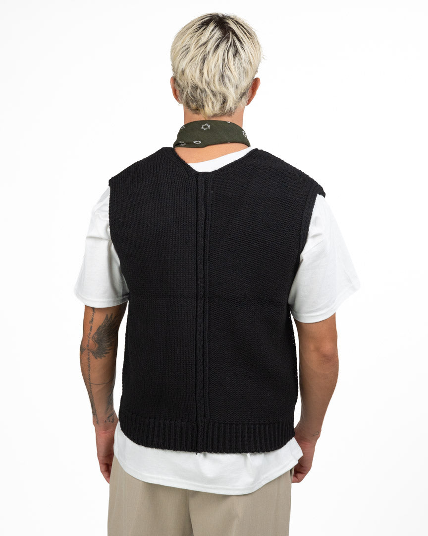 Gilet In Maglia Con Scollo A V - Berna
