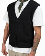 Gilet In Maglia Con Scollo A V - Berna