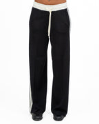 Pantaloni Tuta Wide-Leg con Bande Laterali - Elisabetta Franchi