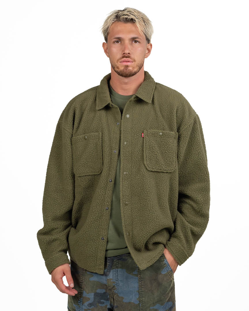 Giacca Overshirt in Fleece Sherpa - Levi's