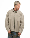 Giacca Overshirt in Fleece Sherpa Beige - Levi's