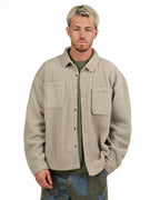 Giacca Overshirt in Fleece Sherpa Beige - Levi's