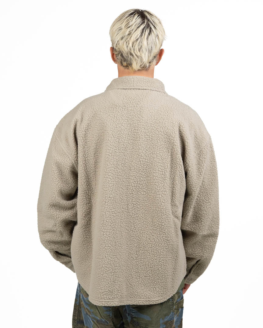 Giacca Overshirt in Fleece Sherpa Beige - Levi's