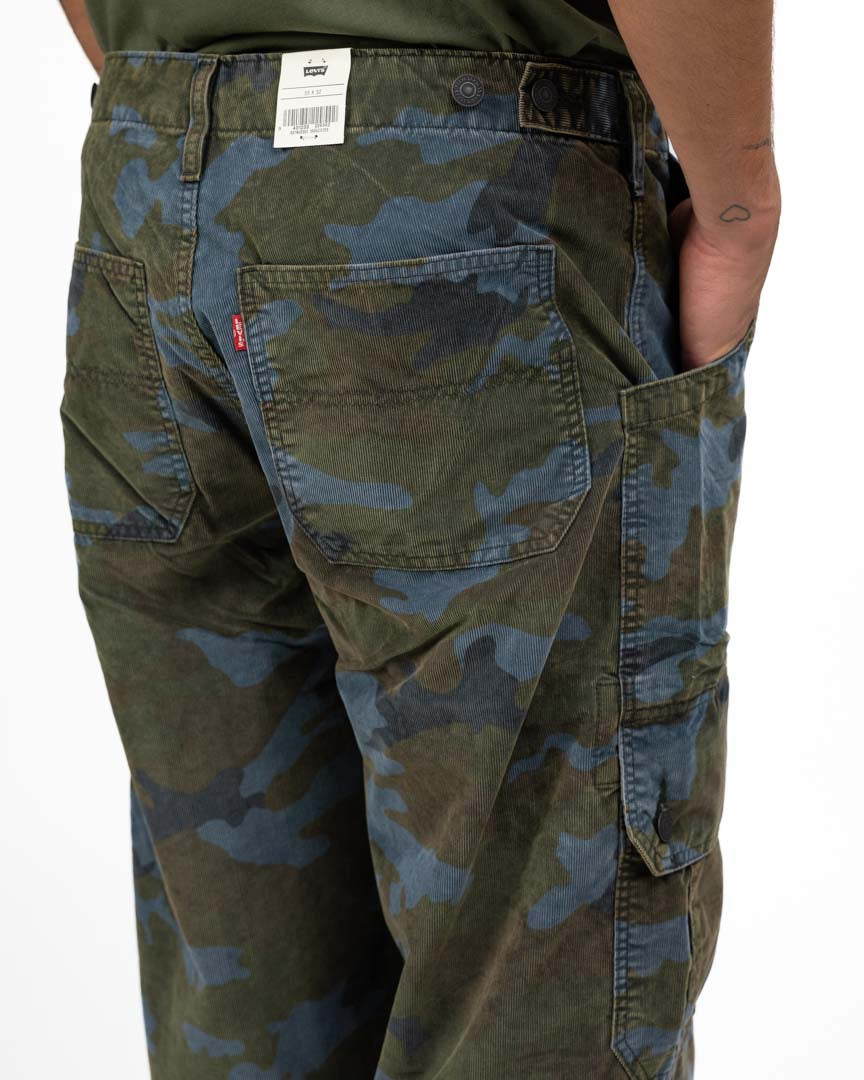 Jeans Cargo Extra Baggy Camouflage Verde e Blu - Levi's