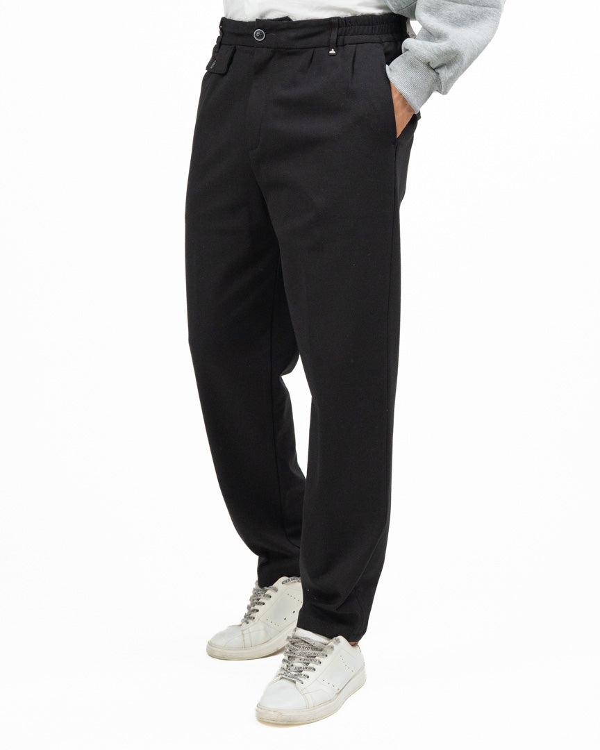 Pantalone Cargo Sartoriale Nero - Berna