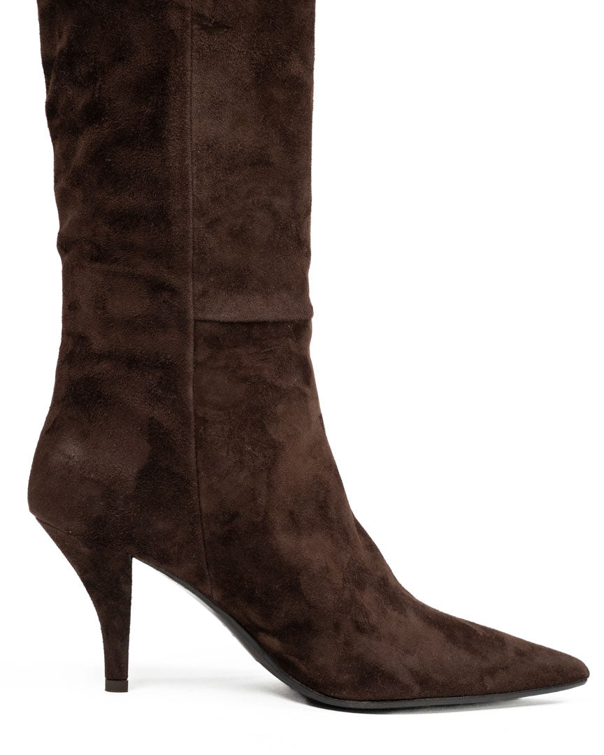 Stivali Alti in Pelle Scamosciata - Berti Mode Collection