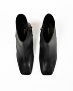 Stivaletti In Pelle Con Tacco Largo - Pennyblack