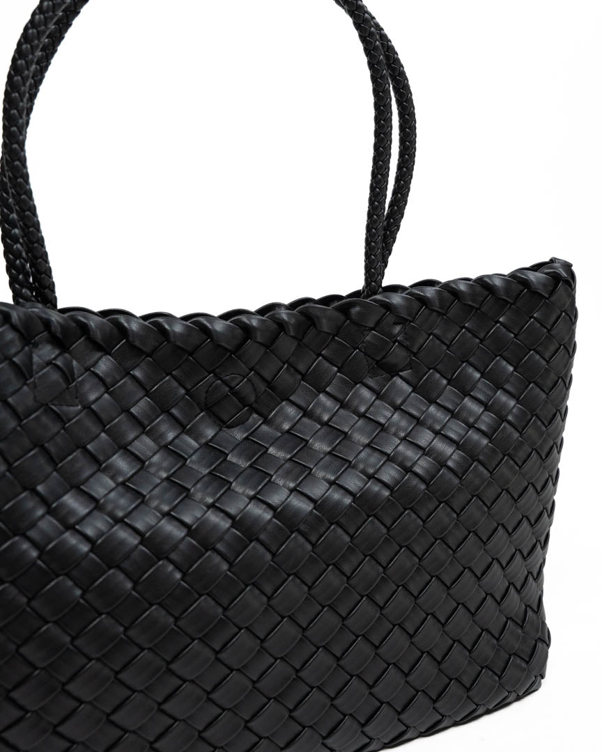 Borsa Shopping In Intreccio Leather-Look - Emme Marella