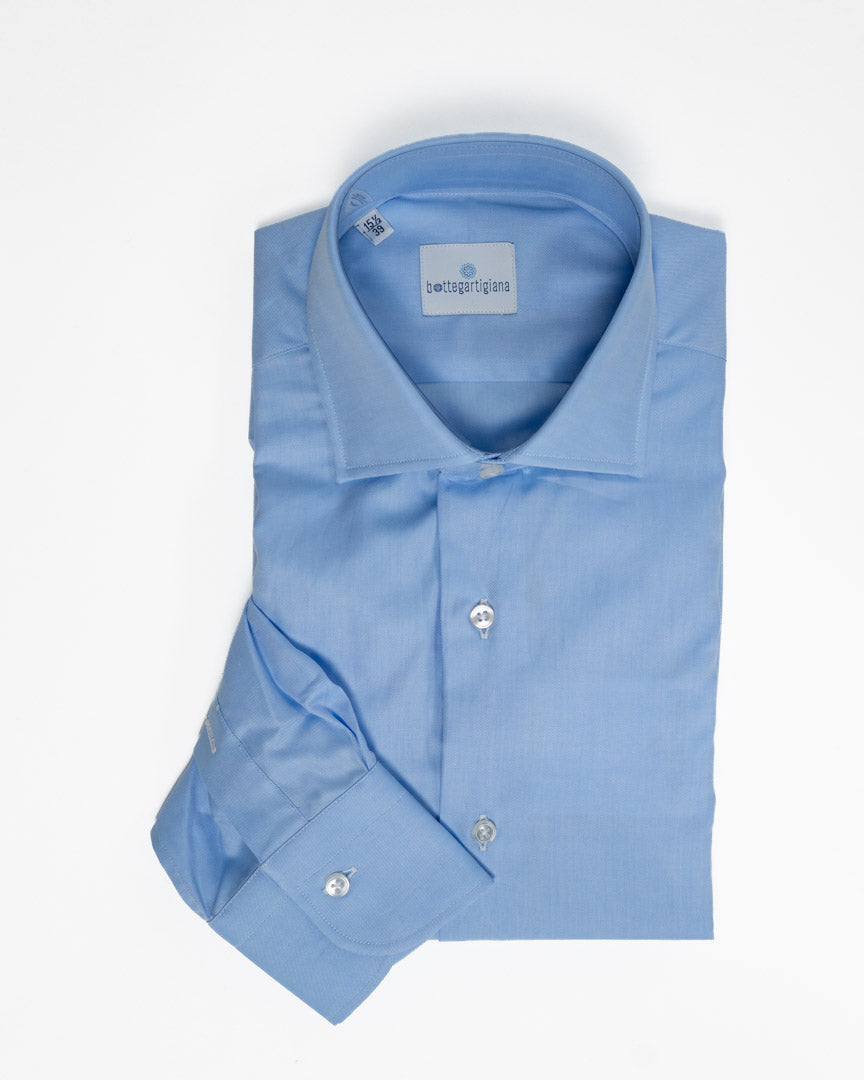 Camicia Sartoriale in Cotone Tinta Unita - Bottega Artigiana