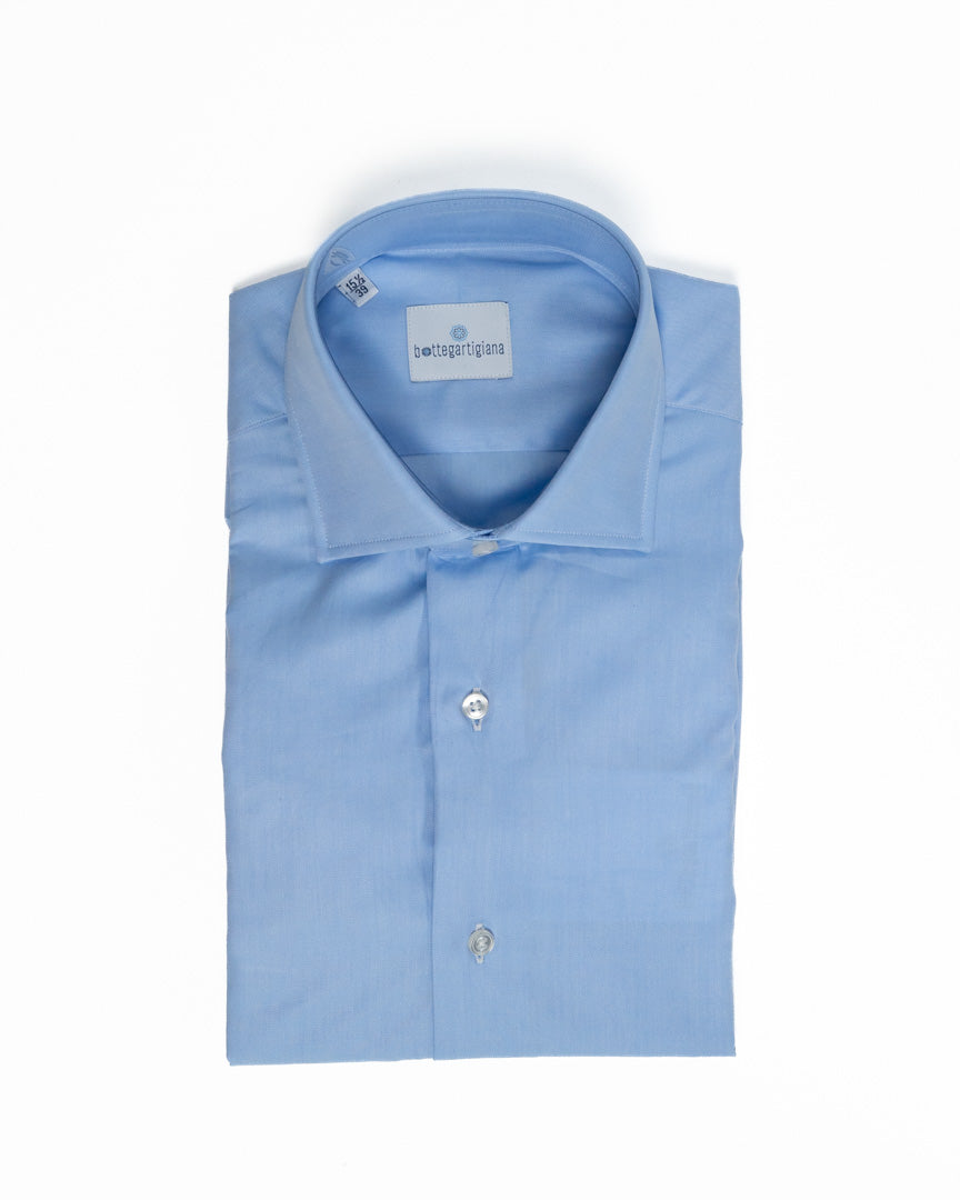 Camicia Sartoriale in Cotone Tinta Unita - Bottega Artigiana