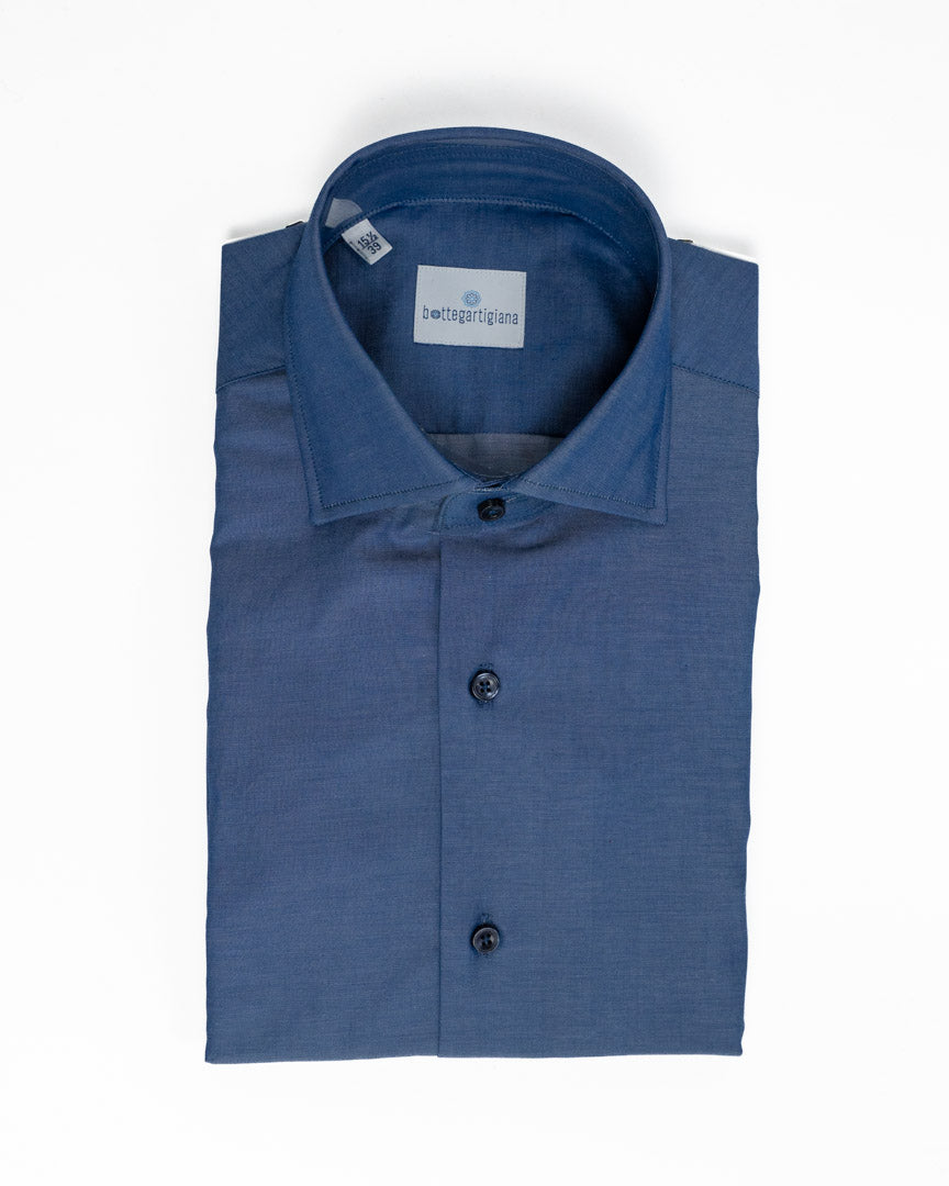 Camicia Sartoriale in Cotone Tinta Unita - Bottega Artigiana
