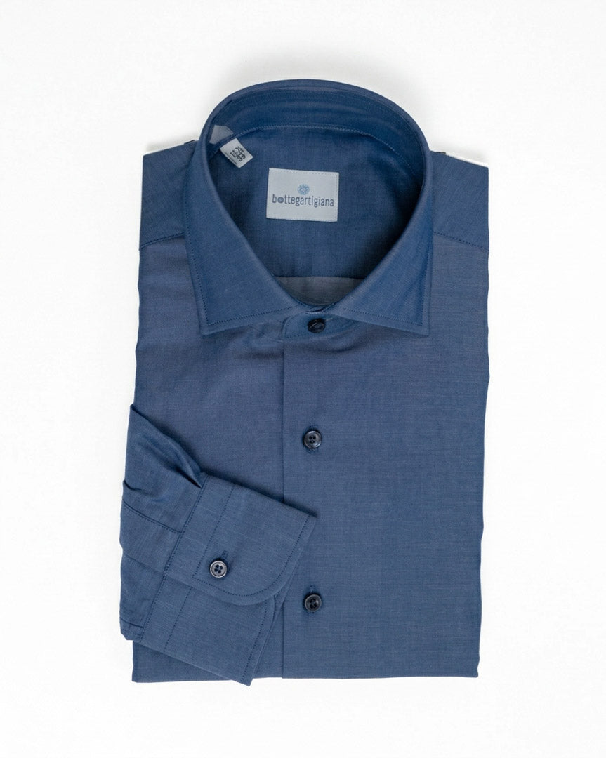 Camicia Sartoriale in Cotone Tinta Unita - Bottega Artigiana