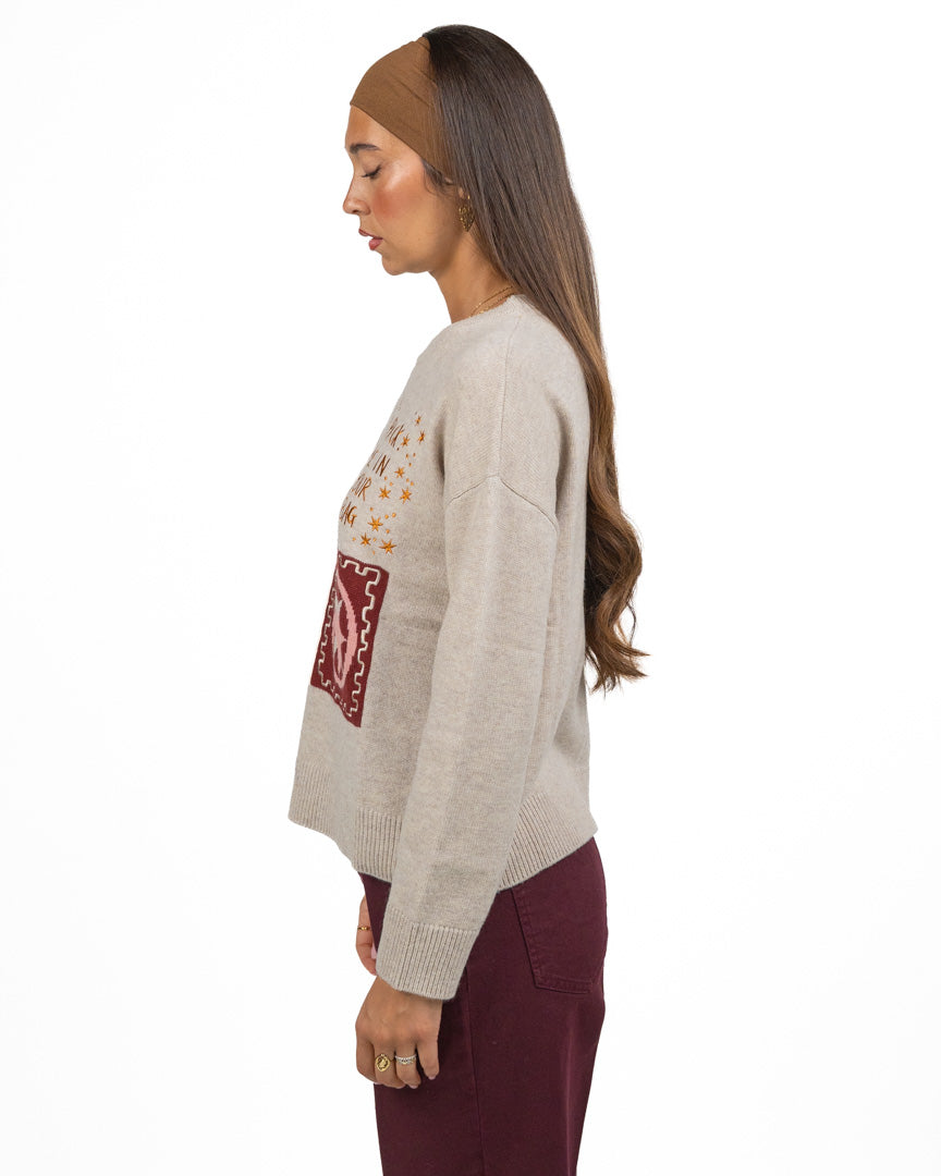 Maglione Girocollo con Ricami - Pennyblack